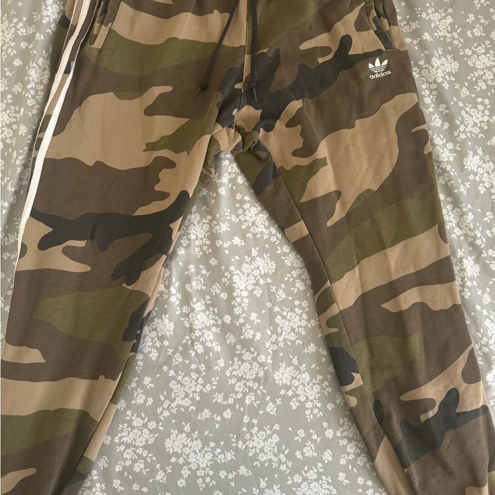 Adidas Mens Camo Joggers - Green and Brown